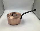 Mauviel M'hertiage M250C Saucepan With Lid, 1.9 Quart New. Price: $452.95.