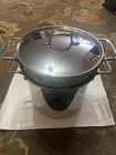 All-clad 8 Quart Pasta Pot W/ Perforated Steel Insert Lid 3 Piece Set Pentola Used. Price: $110.00.