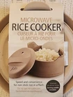 Joie Microwave Rice Cooker 34OZ Dishwasher Safe New. Price: $12.95.