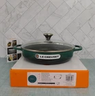 Le Creuset Signature Cast Iron 11-INCH Everyday Pan With Glass Lid, Artichaut New. Price: $219.95.