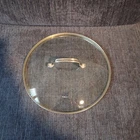 Cuisinart Glass Replacement Lid For Pot Pan 12" Silver Metal Handle Used. Price: $15.50.
