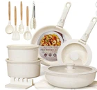 Astercook 21 Pcs Pots & Pans Set Non Stick, Ceramic Cookware Detachable Handle New. Price: $50.00.