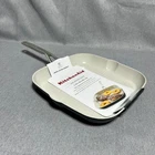 Kitchenaid Grill Pan 11.25IN Matte Black Hard-anodized Ceramic Nonstick Square New. Price: $40.00.