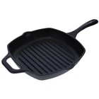 Victoria Cast Iron Grill Pan, Square 10 Inch, Black New. Price: $43.99.