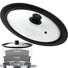 Bezrat Universal Lids For Pots, Pans And Skillets - 10",11",12", Transparent New. Price: $43.79.