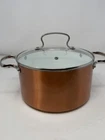 Denmark Tools For Cooks 6 Qt Ceramic Non-stick Dutch Oven Pot Copper W/ Lid Used. Price: $35.09.