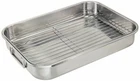 Brand New 15.25" Excelsteel Multiuse W/ Rack & Foldable Handles, Roasting Pans. Price: $29.87.