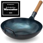 Yosukata 13.5 Blue Carbon Steel Wok Pan Pre-seasoned Flat Bottom Compa... New. Price: $142.65.