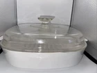 Corning Ware 10" Cooker W/ Pyrex Lid, M-10-GR-B, A12C Microwave Safe Used. Price: $28.00.