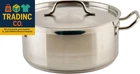 Commercial-grade Stainless Steel Brazier With Lid, 8 Quart New. Price: $102.99.