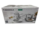 Henckels Legacy Tri-ply Clad 12 Piece Stainless Steel Cookware Set, All Stovetop New. Price: $297.99.