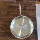 Cuisinart 12 Stainless Steel Skillet With Cover Model #722-30G Induction Ready Used. Price: $32.99.