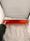 Vintage Descoware Oval Enameled Cast Iron Au Gratin Baking Dish Pan Flame Orange Used. Price: $52.00.