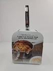 Pro Stainless Steel 3.5-QT. Saucepan With Draining Lid New. Price: $24.29.