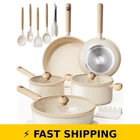 Astercook 18 Pcs Non Stick Ceramic Cookware Set - Dishwasher Safe New. Price: $105.99.