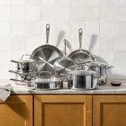 Stainless Steel Cookware Pots And Pans Cooking Set Fal Induction 13 Piece New. Price: $345.99.
