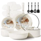 Carote 17PCS Pots Pans Set, Nonstick Cookware Detachable Handle, Indu... New. Price: $116.44.