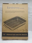 Sedona Kitchen 12" Roaster With Rack Stainless Steel Dishwasher Safe Oven 450 New. Price: $34.00.