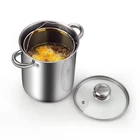 4 Quart Stainless Steel Deep Fryer Pot With Mesh Basket For Versatile Cooking New. Price: $113.69.