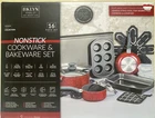 Brooklyn Steel Co. Venus Nonstick Aluminum 16-PC. Cookware & Bakeware Set, Red New. Price: $70.00.