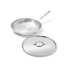 All-clad D3 Stainless Steel Inch 12" Pan With Lid, Silver New. Price: $212.41.