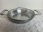 Browne Thermalloy 9.5 Stainless Steel Paella Pan Nsf W/glass Lid (granitestone) Used. Price: $49.99.