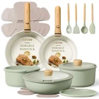 Carote Pots And Pans Set, Nonstick Cookware 19 Piece, Sage Green New. Price: $139.46.