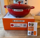 Le Creuset Signature Marmite Soup Pot 7.5 Quarts 12.66 In Cerise Cherry Red New. Price: $314.99.