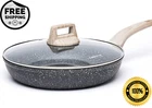 Carote Frying Pan Skillet, 8" Granite With Glass Lid, New. Price: $44.44.