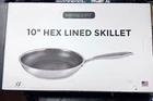Servappetit 10" Hex Lined Skillet Non-stick Stainless Frying Pan 450 New. Price: $125.00.