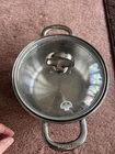 Chantal Stainless Steel 2 Qt Double Handle Saucepan Pot W/ Glass Lid Induction Used. Price: $23.74.