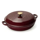 Cast Iron Braiser Pan, Shallow Dutch Oven Casserole Skillets New. Price: $188.96.