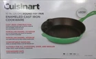New Cuisinart 10" Enameled Cast Iron Skillet Sea Green. Price: $25.40.
