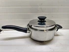 Icook Amway Cookware 2 Qt Saucepan Stainless Saute Pot Frying Casserole Lid Used. Price: $97.99.