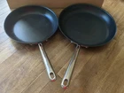 (2) Misen Carbon Nitrided Nonstick Frying Pan Saute Skillet 3 Ply Steel 10" /12" Used. Price: $70.00.