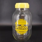 Sun Tea Glass Jar Pitcher 3 Liter Yellow Lid Pour Spout Carlton Usa Vtg Used. Price: $29.95.