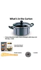 Hawkins Futura Nonstick Cook Serve Stewpot With Glass Lid Capacity 3 Litre New. Price: $45.99.