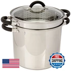 Excelsteel 12 Qt Multifunction Stainless Pasta Cooker Encapsulated Base New. Price: $106.84.
