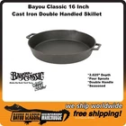 Bayou Classic 16" Round Double Handled Pour Spouts Cast Iron Skillet Preseasoned New. Price: $51.88.