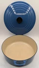 Creuset #30 Blue Round Dutch Oven 9 Quart 12" Pan With Lid Excellent Cond. Used. Price: $289.99.