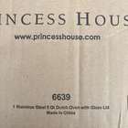 Princess House Heritage Stainless Steel Classic 9-QT Dutch Oven (6639) New!. Price: $120.00.