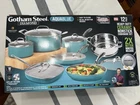 Gotham Steel Aqua Blue Pots And Pans Set, 12 Piece Nonstick Ceramic Cookware New. Price: $115.00.