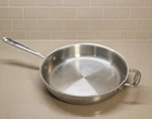 All Clad Stainless Steel 3QT Deep Saute 11" Skillet Pan - No Lid Used. Price: $39.99.