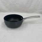 Calphalon Classic Nonstick 2 Qt Sauce Pan Black Anodized Aluminum Lid Used. Price: $17.99.