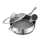 Snowclad Frying Pans Nonstick With Lid,hybrid 5 Quart, Stainless Steel New. Price: $70.64.