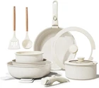 Ceramic Nonstick Cookware Set, Healthy,non TOXIC,17-PIECES Pots And Pans Rem New. Price: $108.95.
