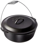 Lodge Logic 5 Quart 10 1/4" Seasoned Cast Iron Dutch Oven With Spiral Handle New. Price: $49.49.
