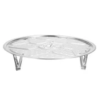 Uxcell Stainless Steel Steamer Rack With Stand, Inches Pot 9.5", Silver New. Price: $16.41.