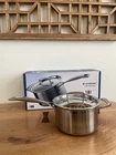 Creuset 3-PLY Stainless Steel Pot Saucepan Lid Quart 18CM Dishwasher Safe Used. Price: $134.99.