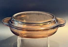 Vintage Pyrex Corning Vision Amber Glass Oval Casserole Dish V-14-B Lid P-14-C Used. Price: $14.99.